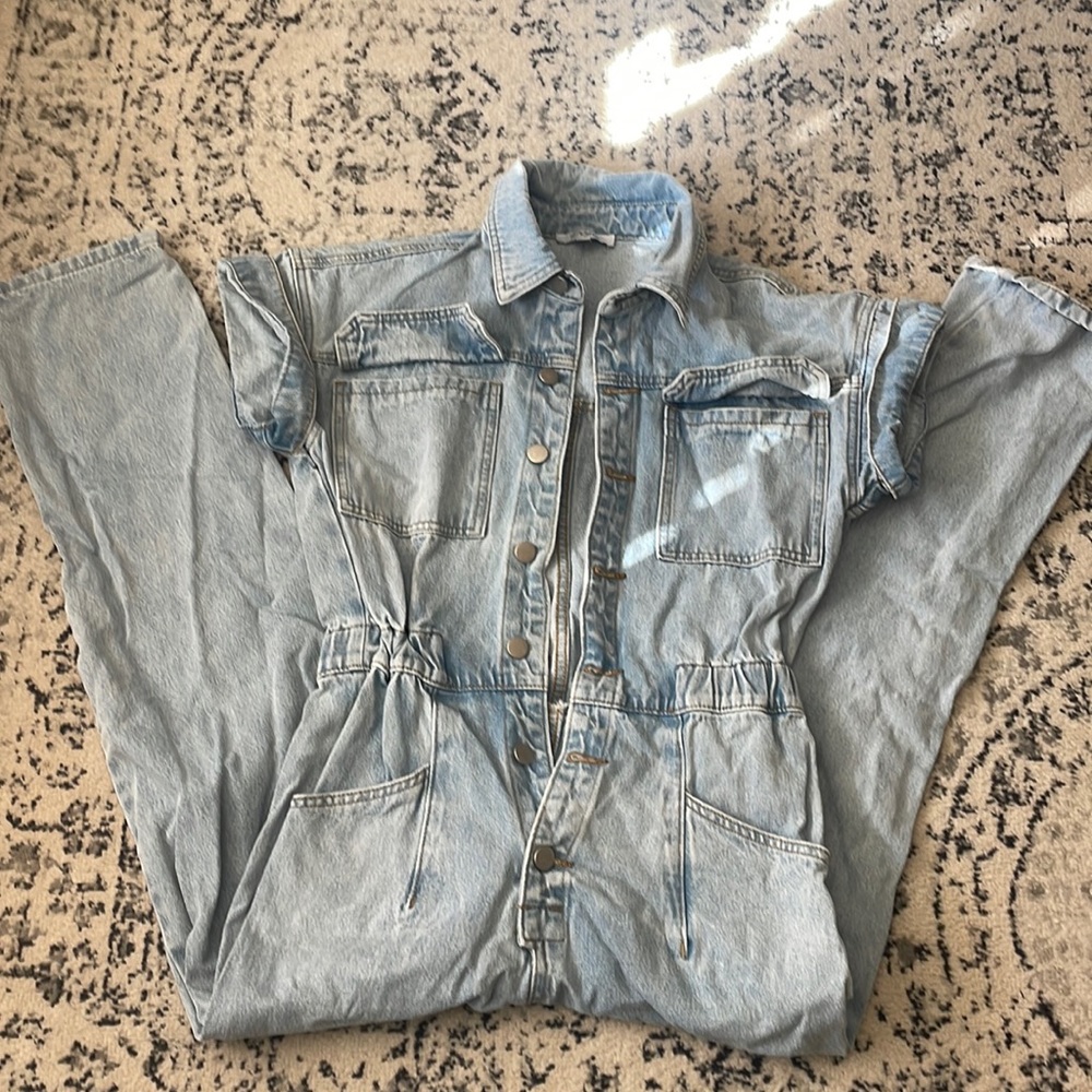 Polagram women’s denim jumpsuit